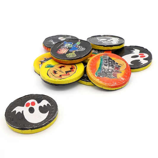 Halloween Chocolate coins x5