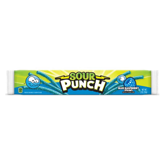 Sour Punch Raspberry Straws