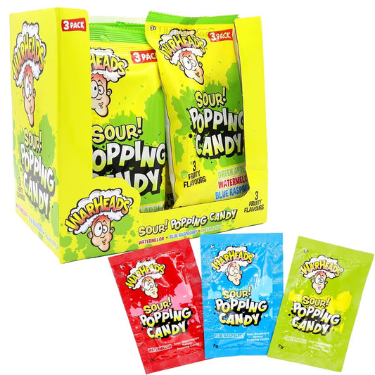 Warheads Popping Candy 3pk