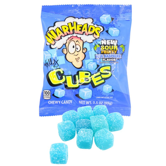 Warheads Blue Raspberry Cubes